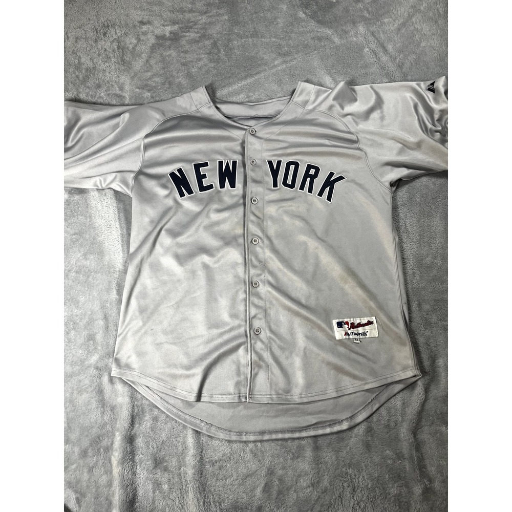 Mariano Rivera #42 MAJESTIC New York Yankees World Series Jersey Gray Size 52